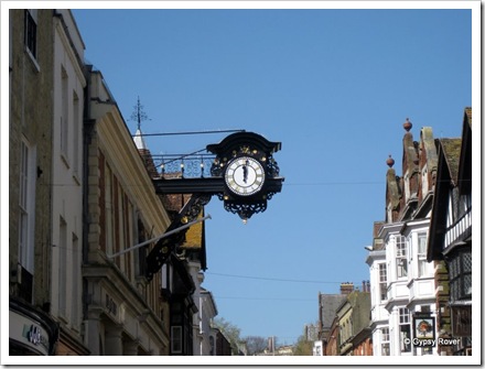 Winchester town clock still chimes curfew at 8pm. A left over from ancient times when the portcullises were lowered for the night.