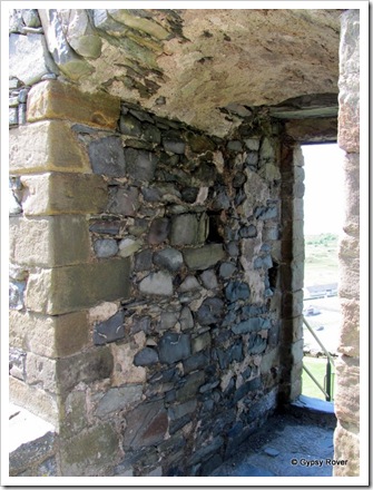 External walls 6 foot thick in Harlech castle.
