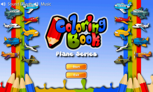 Coloring Book Plane Series