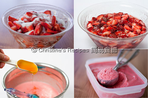 Strawberry Yoghurt Ice Cream Procedures