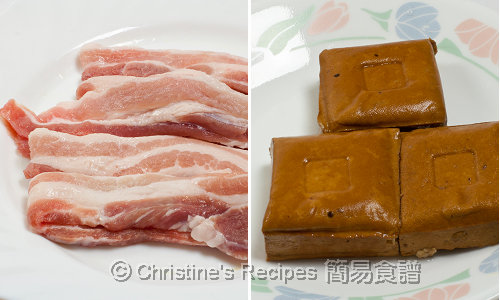 Pork belly and dried beancurd