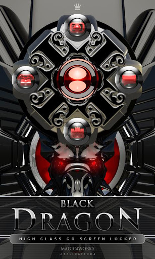 GO Locker Theme Black Dragon