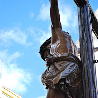 Cristo de la Buena Muerte de los Estudiantes en calle Gamazo, pura expresión de arte