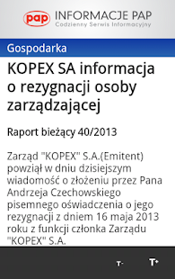 Informacje PAP Screenshots 4
