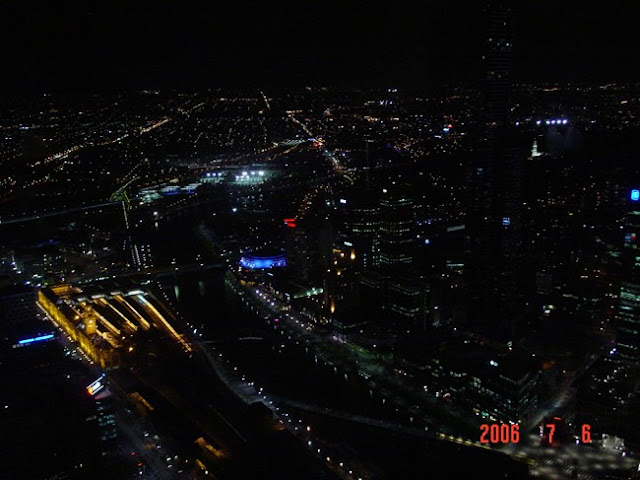 a night view from melbourne
