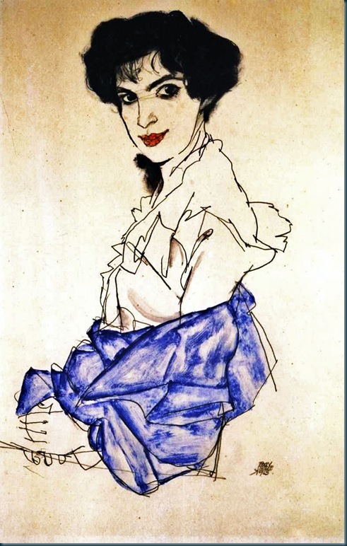 Schiele - Bildnis Elisabeth Lederer - 1913