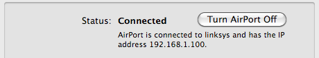 Mac OS IP address