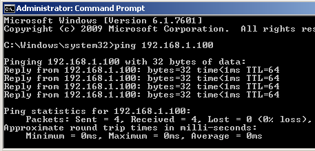 Windows 7 VM Command Prompt pinging Mac