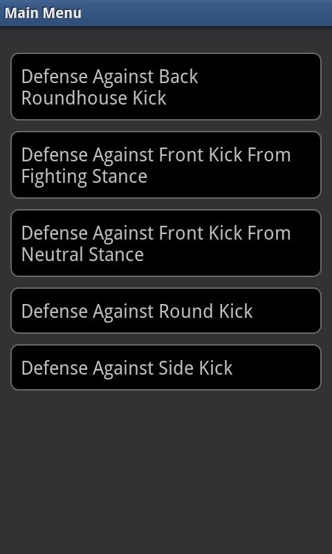 Krav Maga- Kicks Screen 1