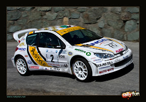 Silva Pina - Peugeot 206 WRC - Photo by www.rallyfun.net