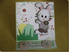 Boy Bunny Easel Card