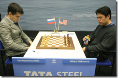 Nepomniachtchi vs Nakamura, Rd 11, Group A, Tata Steel Chess 2011
