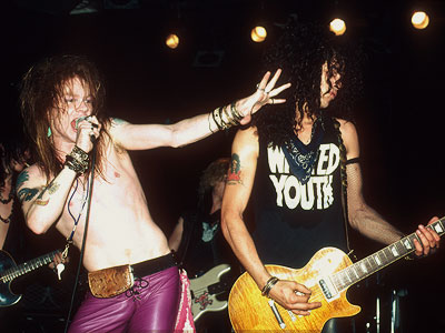axl rose and slash. Axl Rose and Slash of Guns N#39;