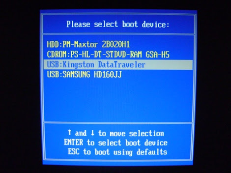Imagen: Please Select Boot Device