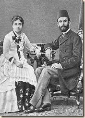 Sami Frashëri (1850-1904), së bashku me gruan e tij