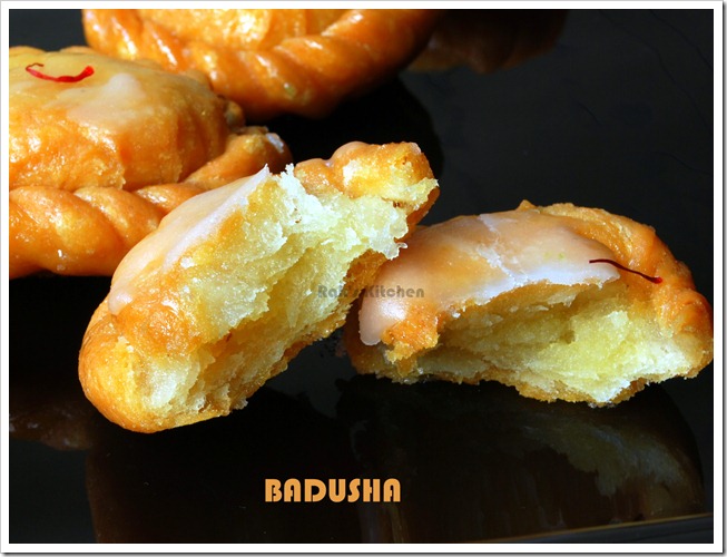 Texture of the badhusha!