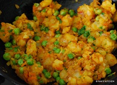 add the cooked veggie add the cooked veggie