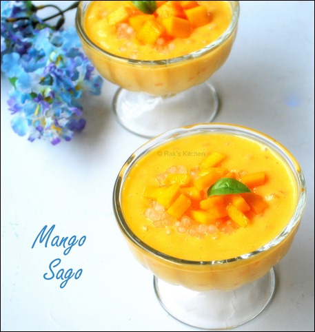 Mango sago dessert Mango sago dessert