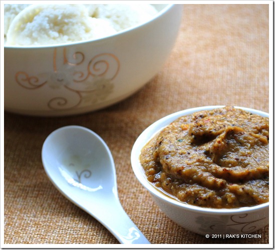 Smoked brinjal chutney