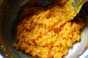 step 5 gajar ka halwa recipe Add ghee step 5 gajar ka halwa recipe Add ghee