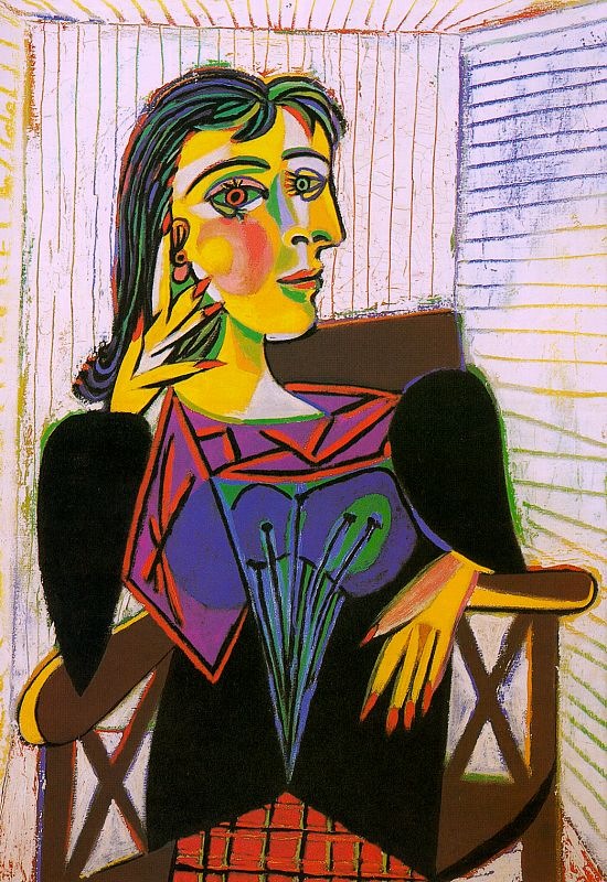 Portrait of Dora Maar(1937,oil on canvas)