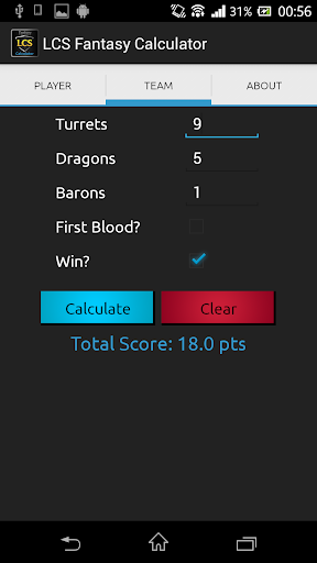 【免費娛樂App】Fantasy LCS Points Calculator-APP點子