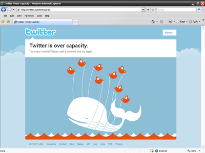 Twitter is Over Capacity