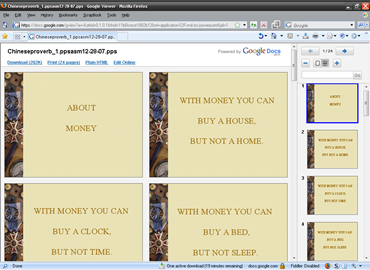 Gmail Powerpoint view