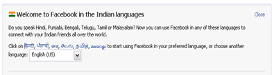 Facebook in Indian Languages