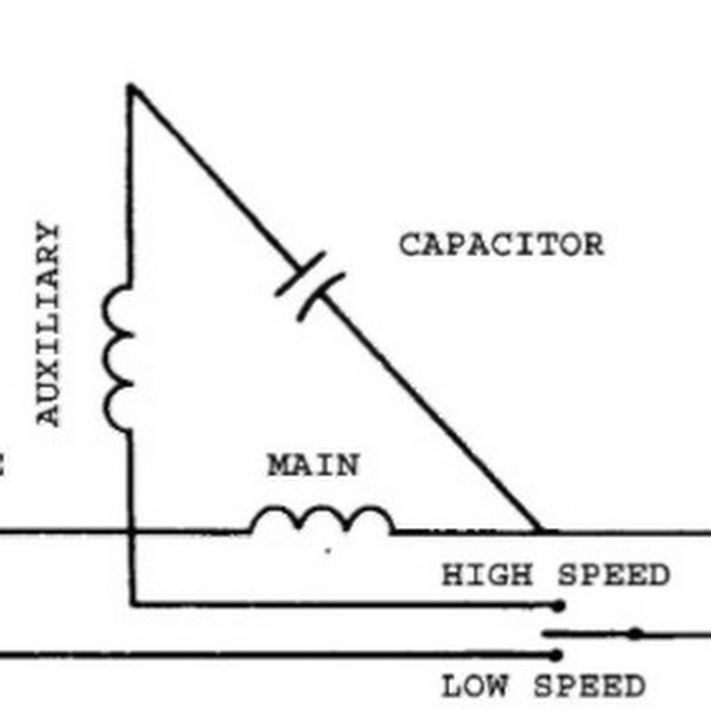 Single Phase Motor Connection With Capacitor Diagram