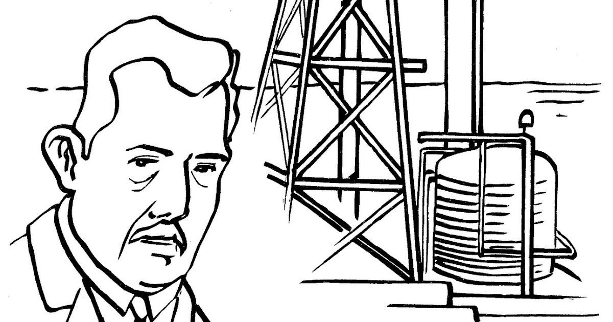 oil derrick coloring pages - photo #9