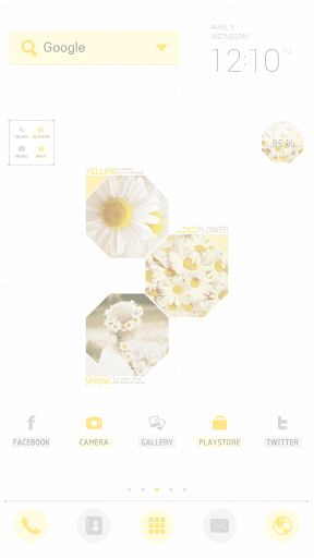 Yellow dodol launcher theme