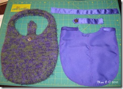 Felted Purse with Lining Pieces