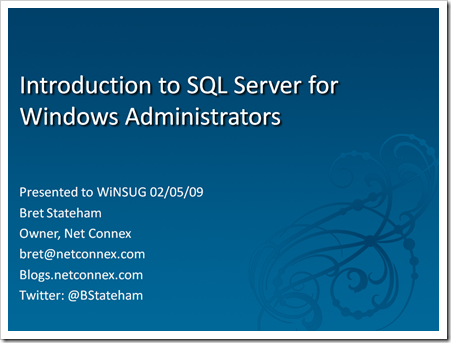 Slide Title Screen Shot
