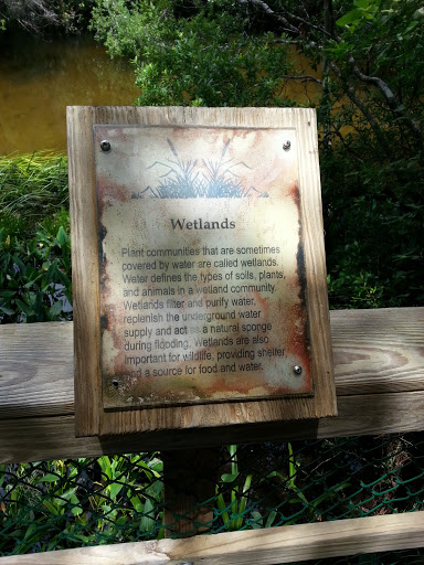 Wetlands Plaque