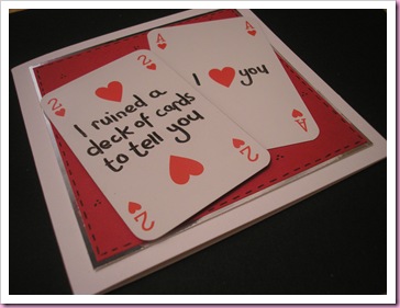 It's All Fiddle Fart: Deck of Cards Valentine