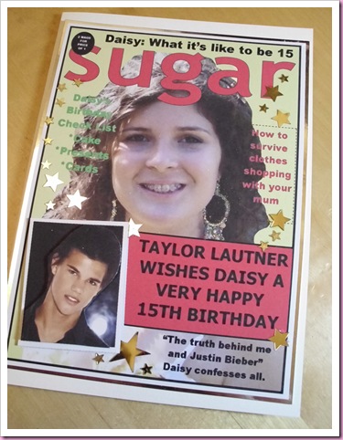 Magazine Cover Birthday Card
