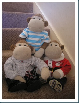 Monkeys on the stairs
