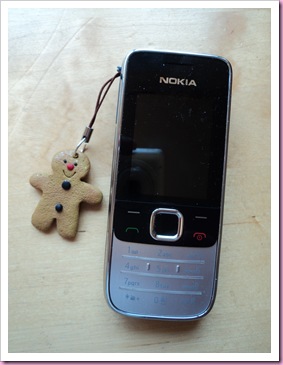 Gingerbreadman Phone Charm