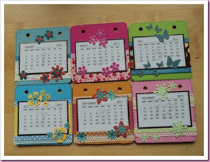 Coaster calendar 1