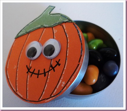 Halloween Pumpkin Favaor Tin