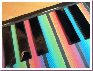 Rainbow Keyboard Card 1