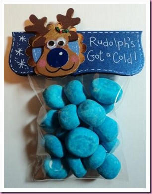 Rudolph's Got A Cold Blue Sweetie Candy Noses Rudolph's Got A Cold Blue Sweetie Candy Noses