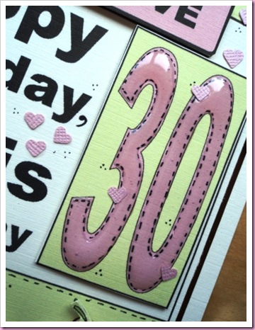 30th Newspaper Style Birthday card