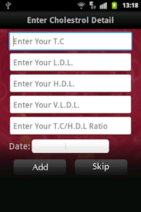 iCholesterolApp Screenshots 1