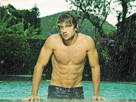 Brazilian actor Rafael Cardoso Wet
