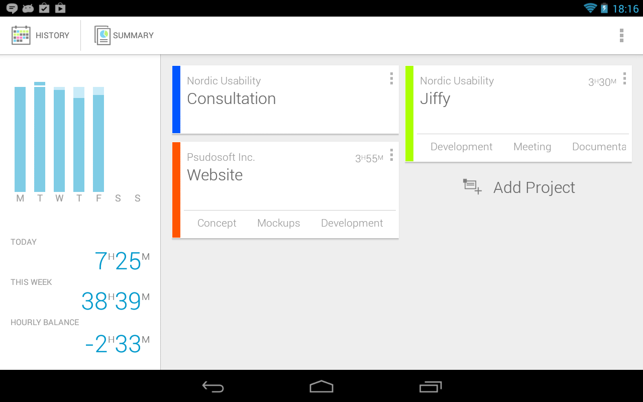 Jiffy Time tracker Android Apps on Google Play