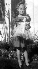 Karen & her Grammie's doll, 1946