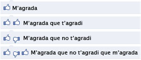 facebook : m'agrada que t'agradi