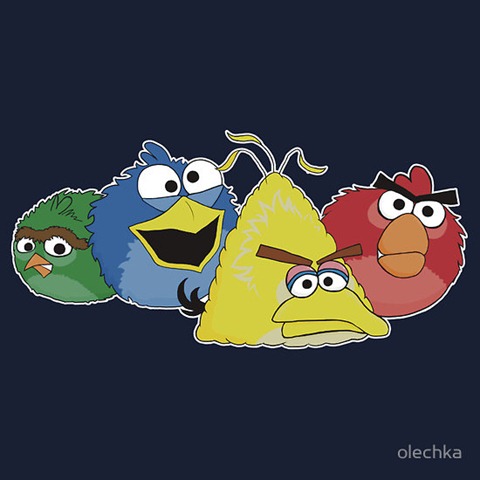 Angry Birds Meet Sesame Street